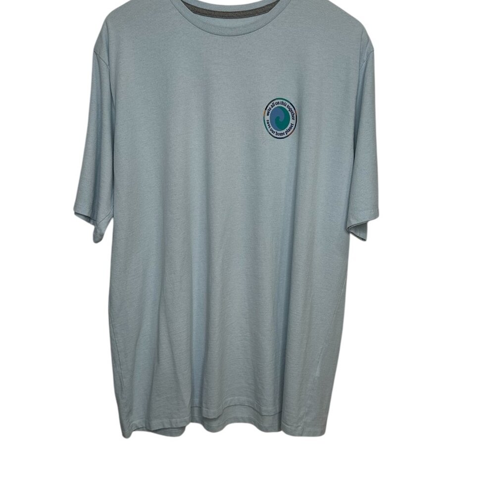 Patagonia Responsibili-Tee XL Blue Graphic T-Shirt “We’re All In This Together”